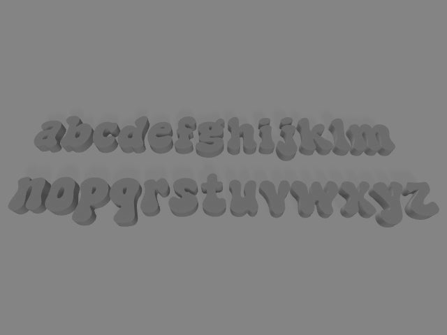 Super nugget alphabet 1/2 inch