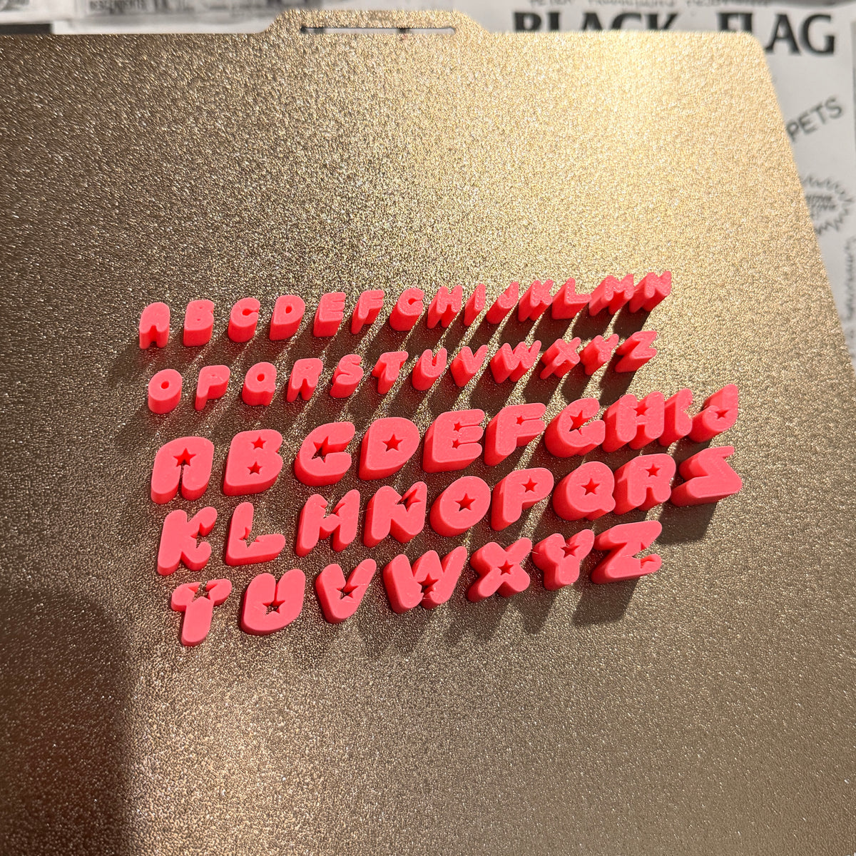 Crystal universe alphabet