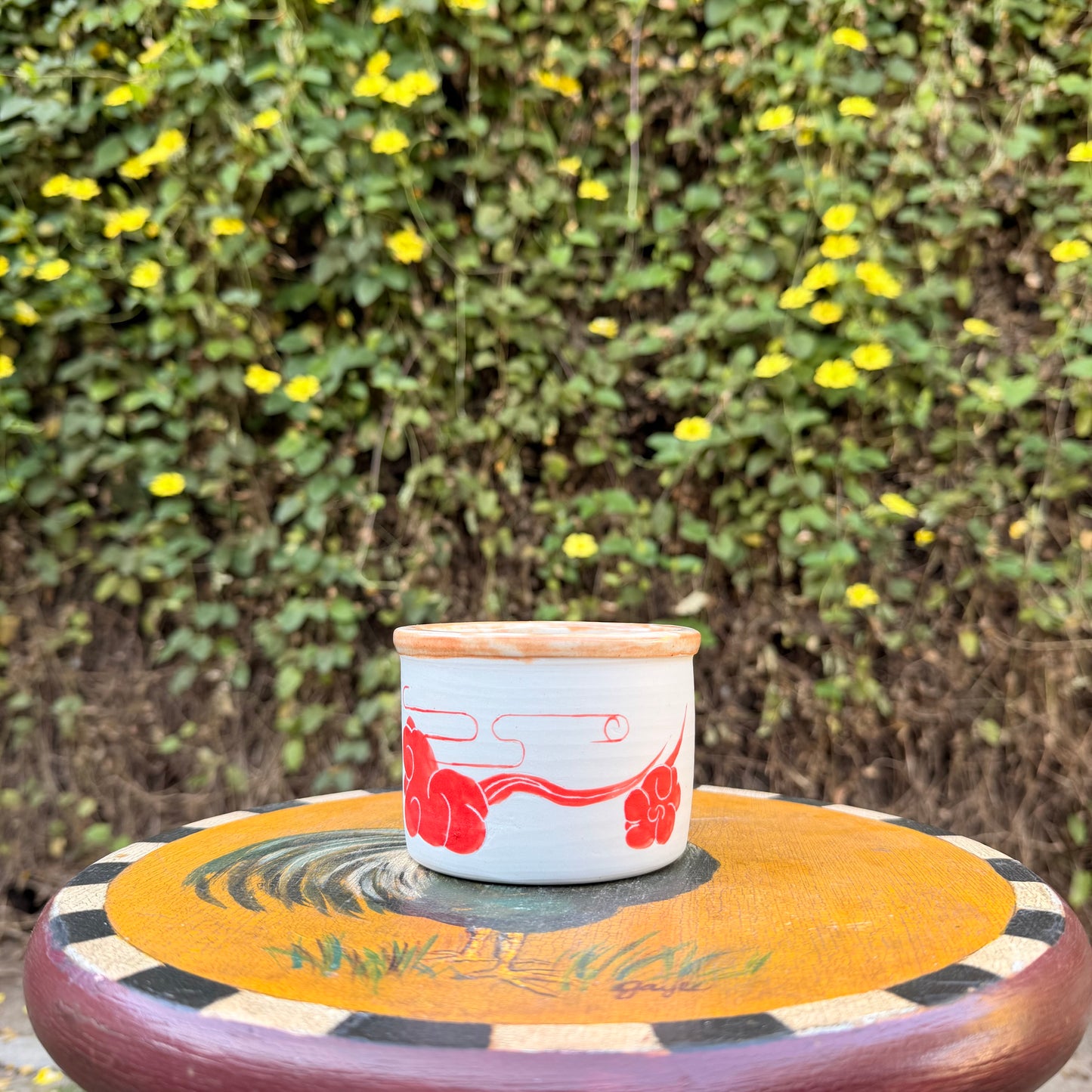 Japanese red cloud cup