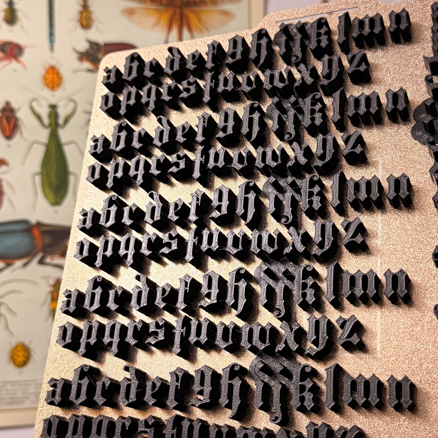 Blackletter alphabet 1/2 inch