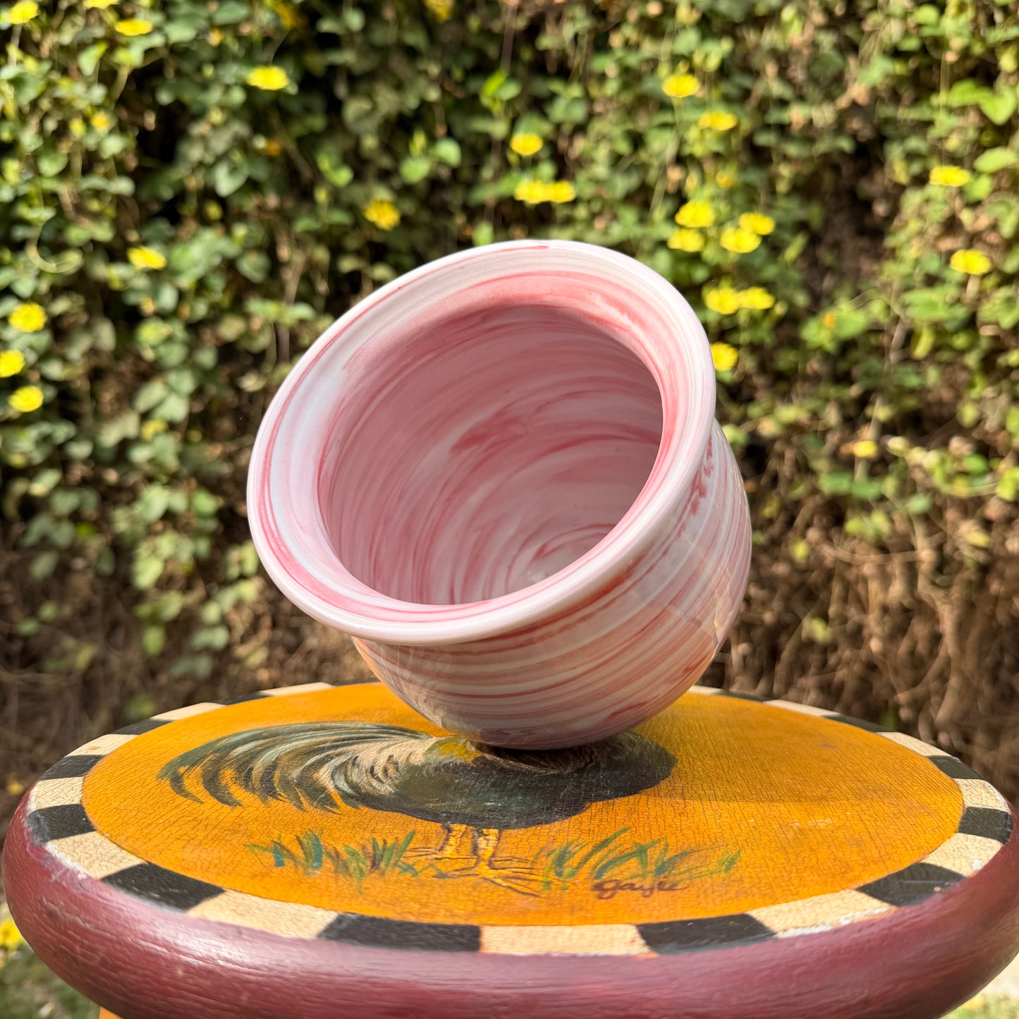 Candy cane vase