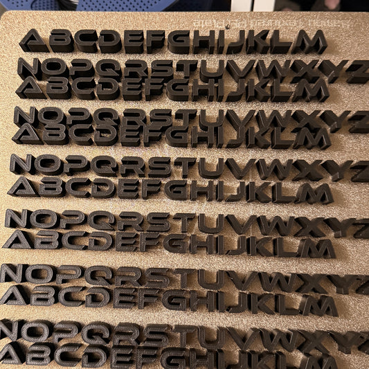 Ethnocentric font 3/4 inch