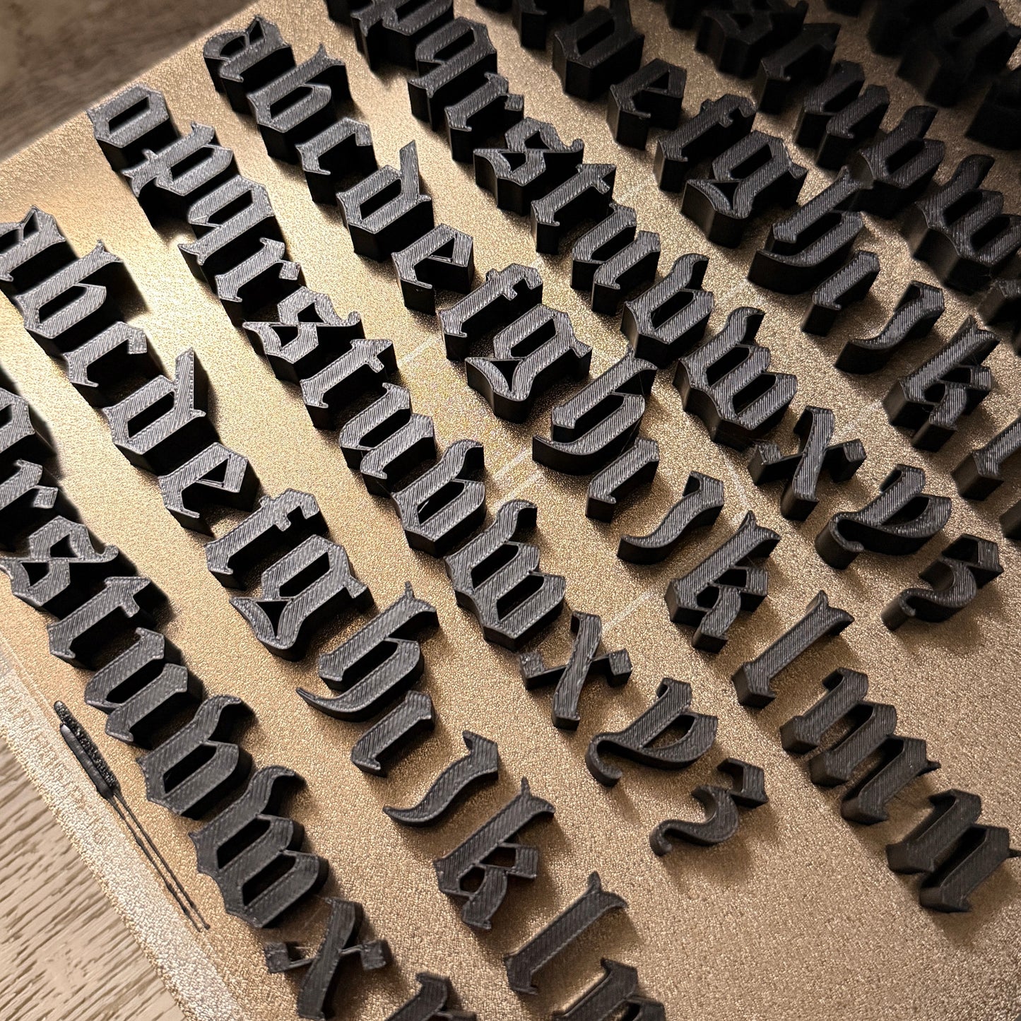 Old English alphabet 3/4 inch