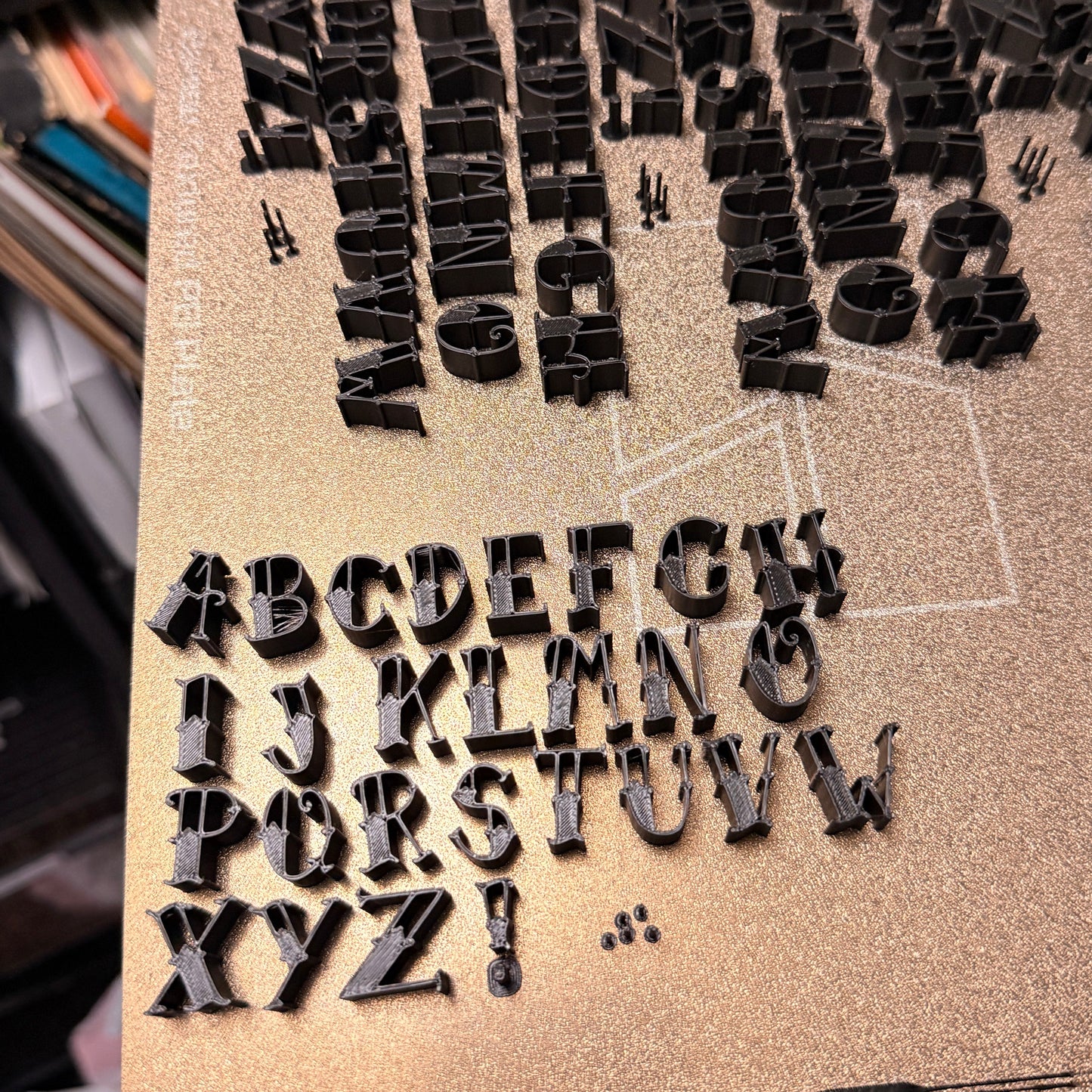 Traditional alphabet 3/inch